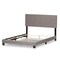 Baxton Studio Hampton Modern Light Grey Upholstered Queen Size Bed 136-7452 - alternate 2